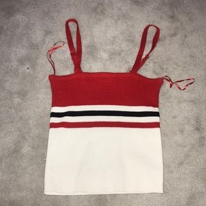 Tillys (sky and sparrow) striped tank top